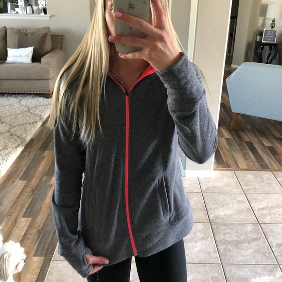 RBX grey/pink active zip up sweatshirt! Size M - Picture 3 of 7